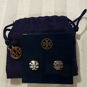 Tory Burch Small T-logo stud earrings